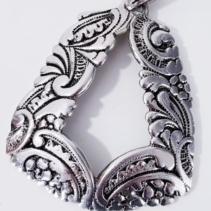 LUCIEN PICCARD Vintage Large Scroll Pendant